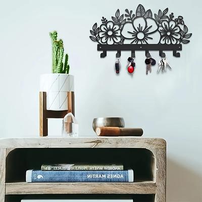 Wunderschöner floraler Schlüsselhalter – Wandgarderobe, elegante Wanddekoration für Eingangsbereich und Schlafzimmer, stilvoller Organizer für jeden Raum