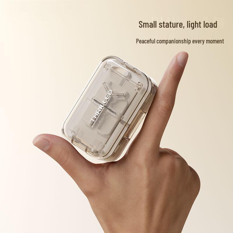 Multi-function Portable Pill Cutter and Splitter with Dual-division Pill Box