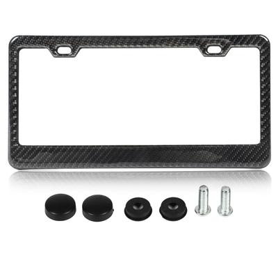 License Plate Frame Carbon Fiber Tag Plate Rack Holder Bracket Replacement for Mercedes?Benz
