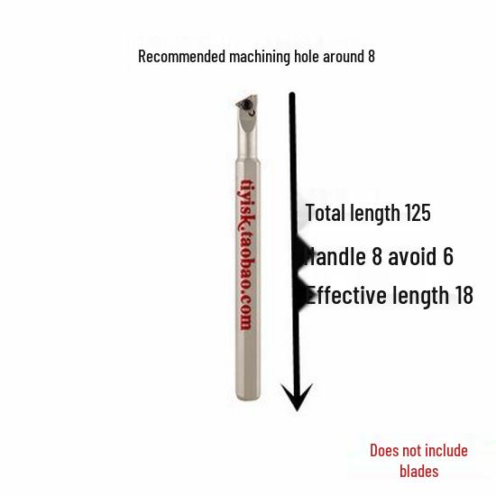 60° Triangular Boring Bar with Threaded Pick-Off for Internal Hole, Model STWBR06/STWCR11.