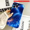 2DFlat Blue Cosmic Waves with Sparkling Particles All Inclusive Film Hard Phone Case, Compatible with iPhone 18 Pro Max 17 16 15 14 13 12 11