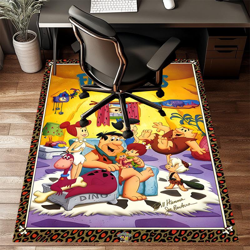 1pc Flintstone Design Printed Area Rug Carpet for Bedroom Living Room Home Decor Rugs Mat Non Slip Mat Rug for Bedside