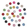 Multicolour Resin Flower Buttons Plastic Flower Buttons Sewing  Handmade Crafts Lovers