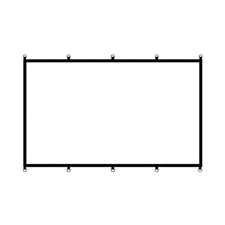 16:9 D Rings Projectors Screen With Enhances Clarities Polyester Material For Cinema And Gaming
