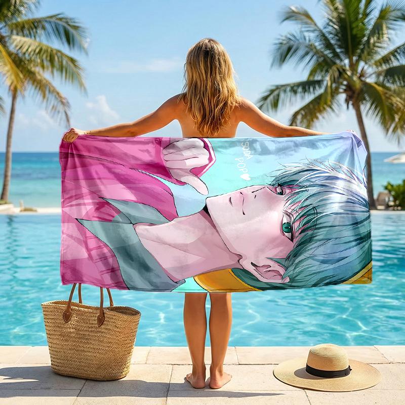 Serviette de plage Kpop Hunter Fashion: Idéal pour les aventures estivales Doux, absorbant et à séchage rapide, convient pour la natation et le bain