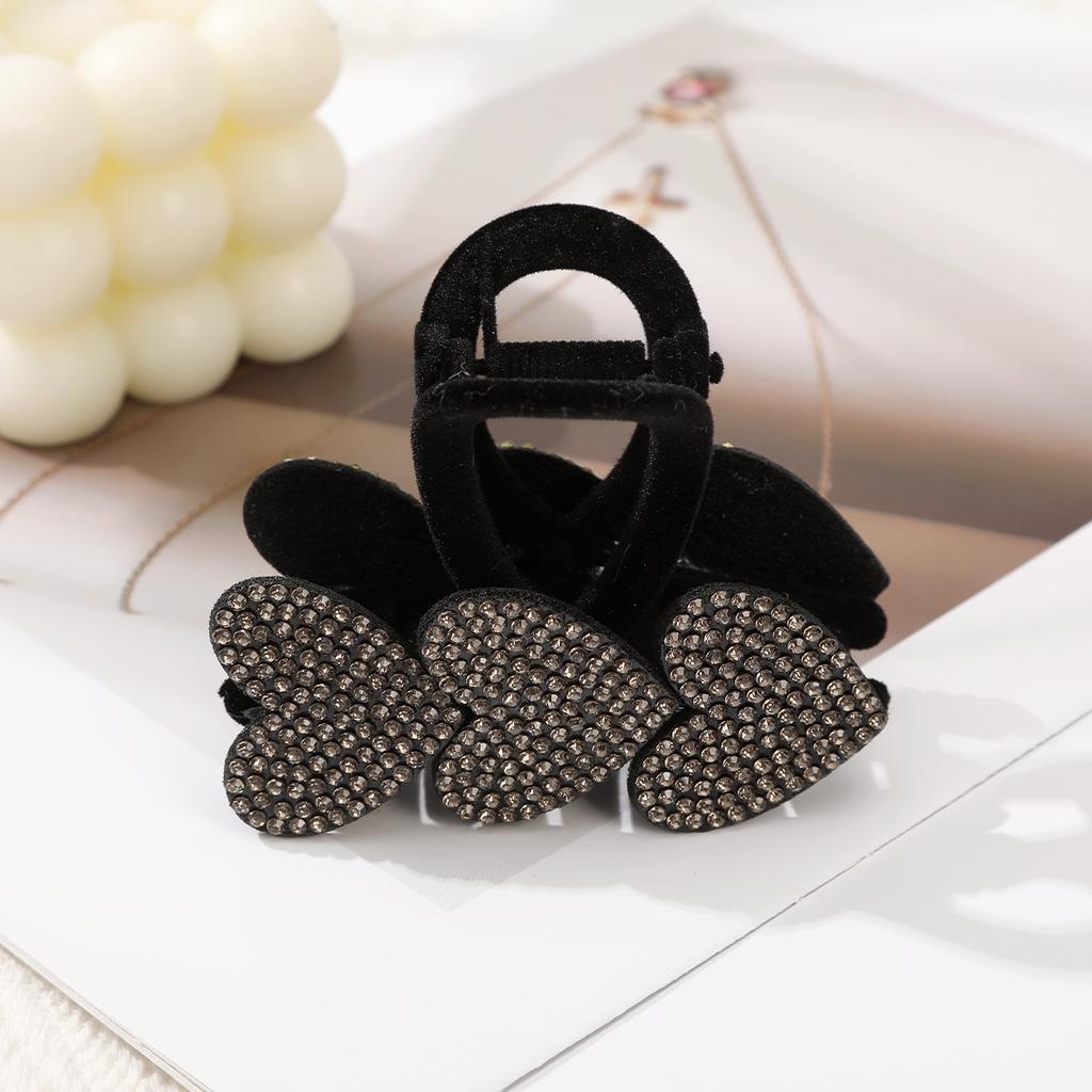 AWAYTR Shiny Rhinestone Hair Claws Fashion Crystal Hair Clips Crab For Women Girl Gift Hair Accessories Valentine Headwear