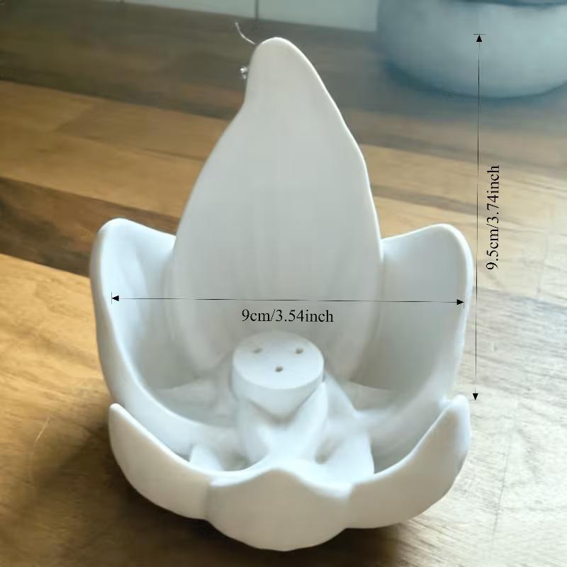 Creative Lotus-Shaped Incense Holder, A Household Fragrance Decoration Item, Helps Emotions And Purify The Air, Aiding In Sleep