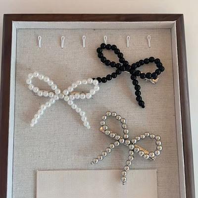 New Fashion Women Pearl Bow Knot Hair Barrettes Girls Hair Accessories Hairgrips Hair Holder Hair Clip Dropshipping