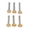 6Pcs Brass Saddles Set for TL Tailpiece Telecaster Electric Guitar Replacement Parts