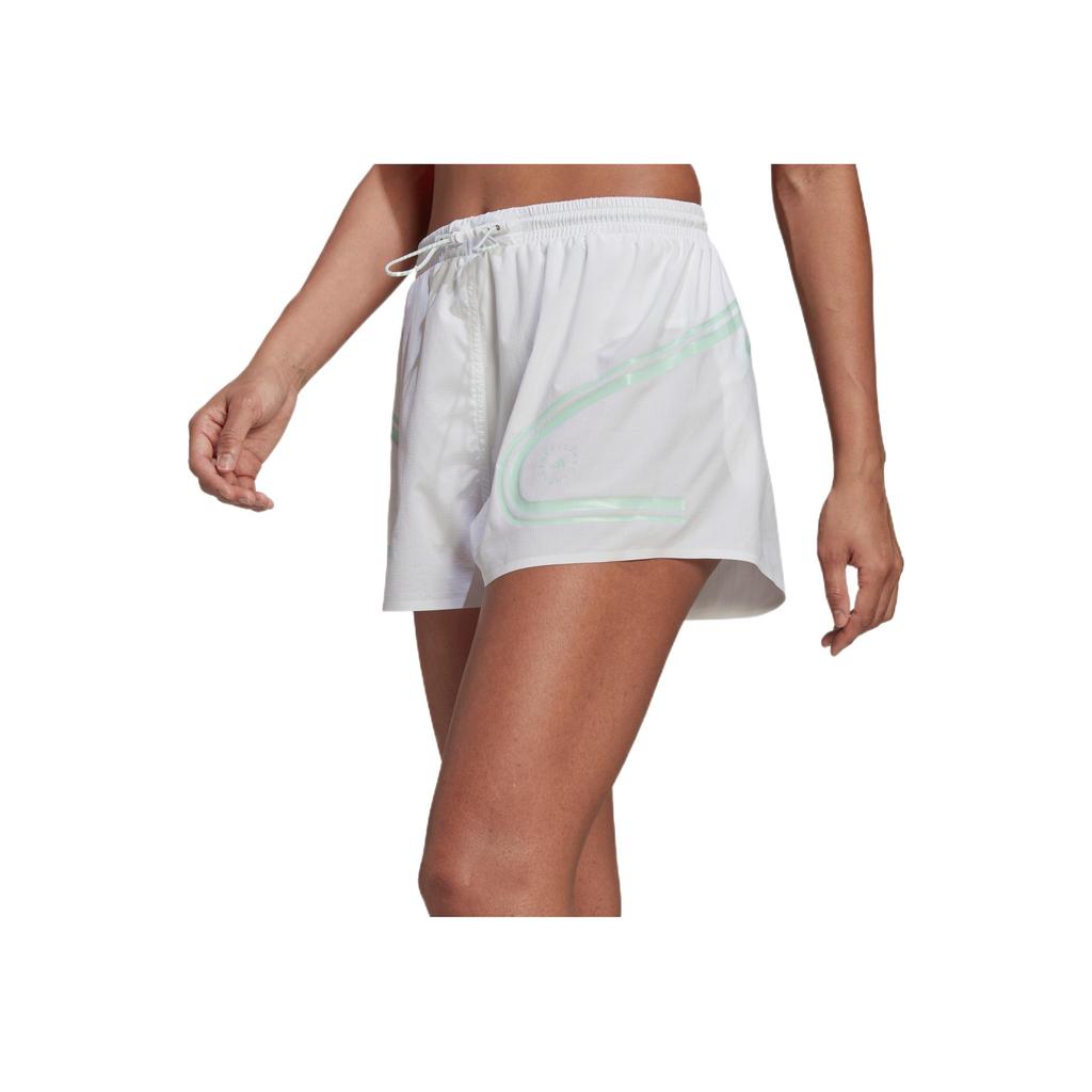 Adidas X Stella McCartney Color Block Striped Sports Shorts Women Shorts White HD9119