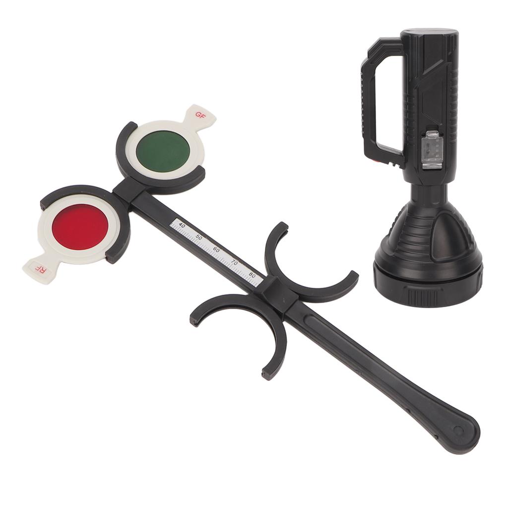 Ophthalmologische Test-Taschenlampe 4 Punkte Genau Reduziert Verzerrung Rot Grün Linsen Farbenblindheitstest