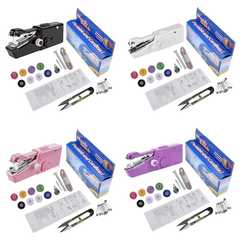 

Mini Handheld Sewing Machine, Quick Sewing Portable Sewing Machine, Portable Sewing Machine Suitable For Home-White/Black/Pink