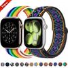 Nylon-Schlaufenarmband für Apple Watch Band 45mm 44mm 42mm 40mm 41mm 46mm Armband iWatch Serie 11 10 9 8 7 6 5 SE Ultra 3 49mm Armband