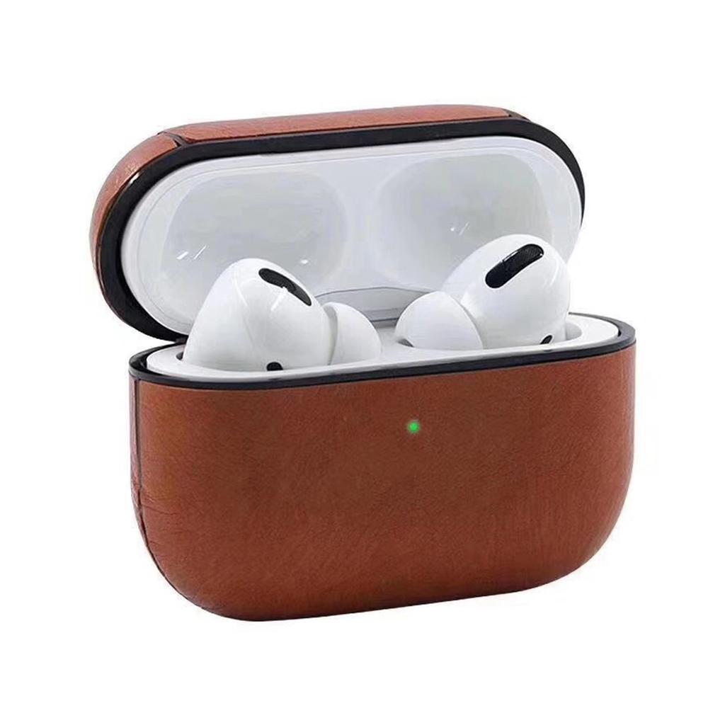 Leather Protective Airpods Cover Retro Shockproof Headphone Earphone Cover Compatible for Airpods Pro 2