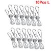 10/20/40Pcs Clothespin Clips 5cm 6cm Stainless Steel Clips Washing Bedspread Hang Metal Home Storage Tool Laundry Clothes Pins