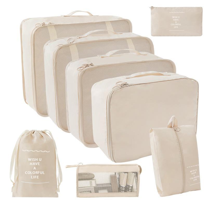 Large Capacity Foldable Travel Storage Bag Set - 7 Pieces
