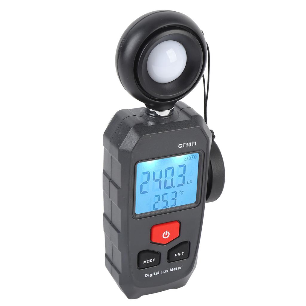 Digital Illuminometer LCD Display 200000Lx Auto Range LU FC Unit Data Storage Luxmeter Light Meter