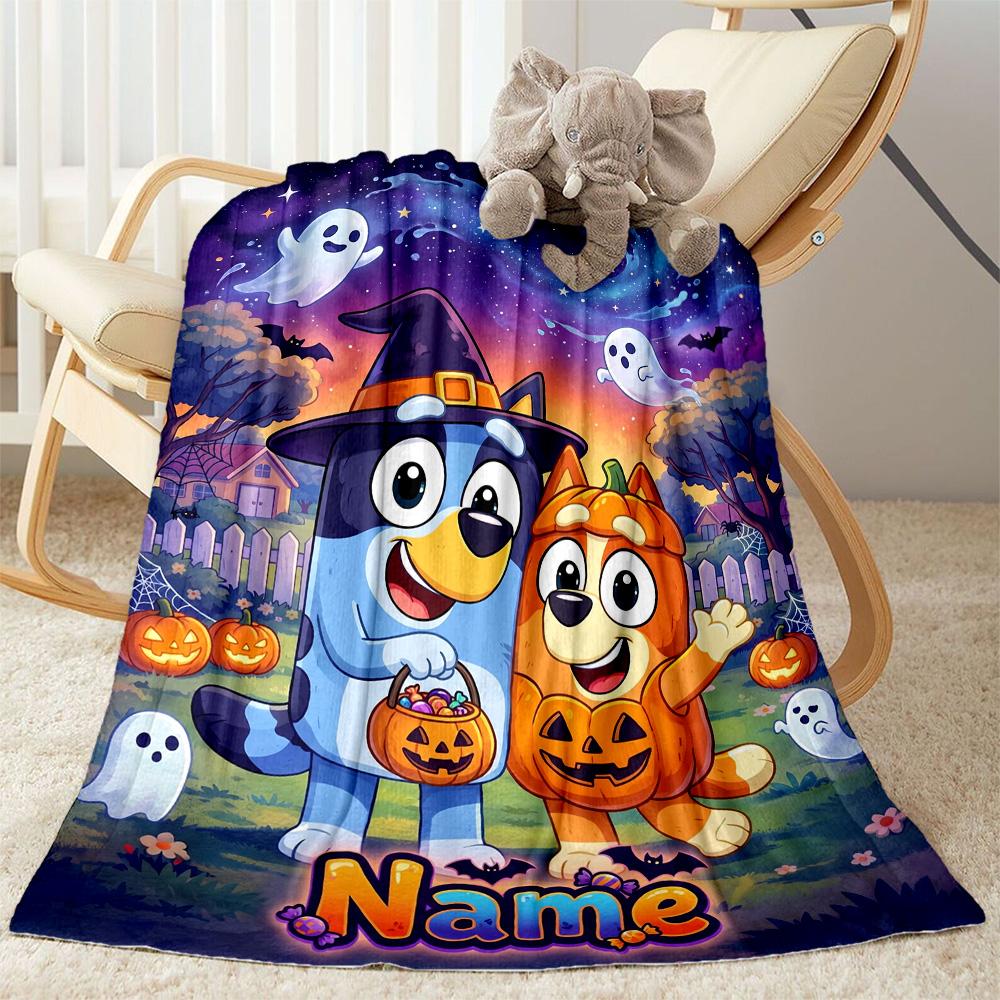 Christmas Pals Celebration Personalized Name Blanket Throw Personalized Blanket Durable Comfort Versatile for Bed Office Chair Bedding Couch