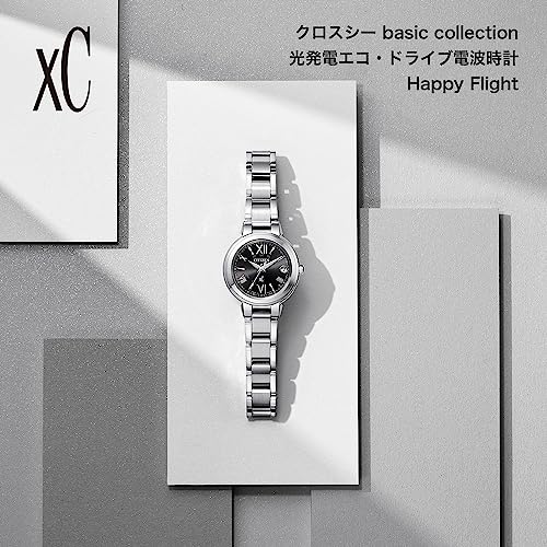 Citizen XC Eco-Drive Radio-Controlled Watch, Water Resistant, Silver/Black, ES9430-89E, Women's