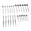 Kitchen Flatware Cutlery Set Stainless Steel Utensils Service Include Knife Fork Spoon Dishwasher Safe Silver