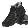 Mode Neue Herren Wasserdichte Winterstiefel Plüsch Schneestiefel Herren Stiefeletten Warm Schwarz Paar Baumwolle Paar Dicksohlige Schuhe