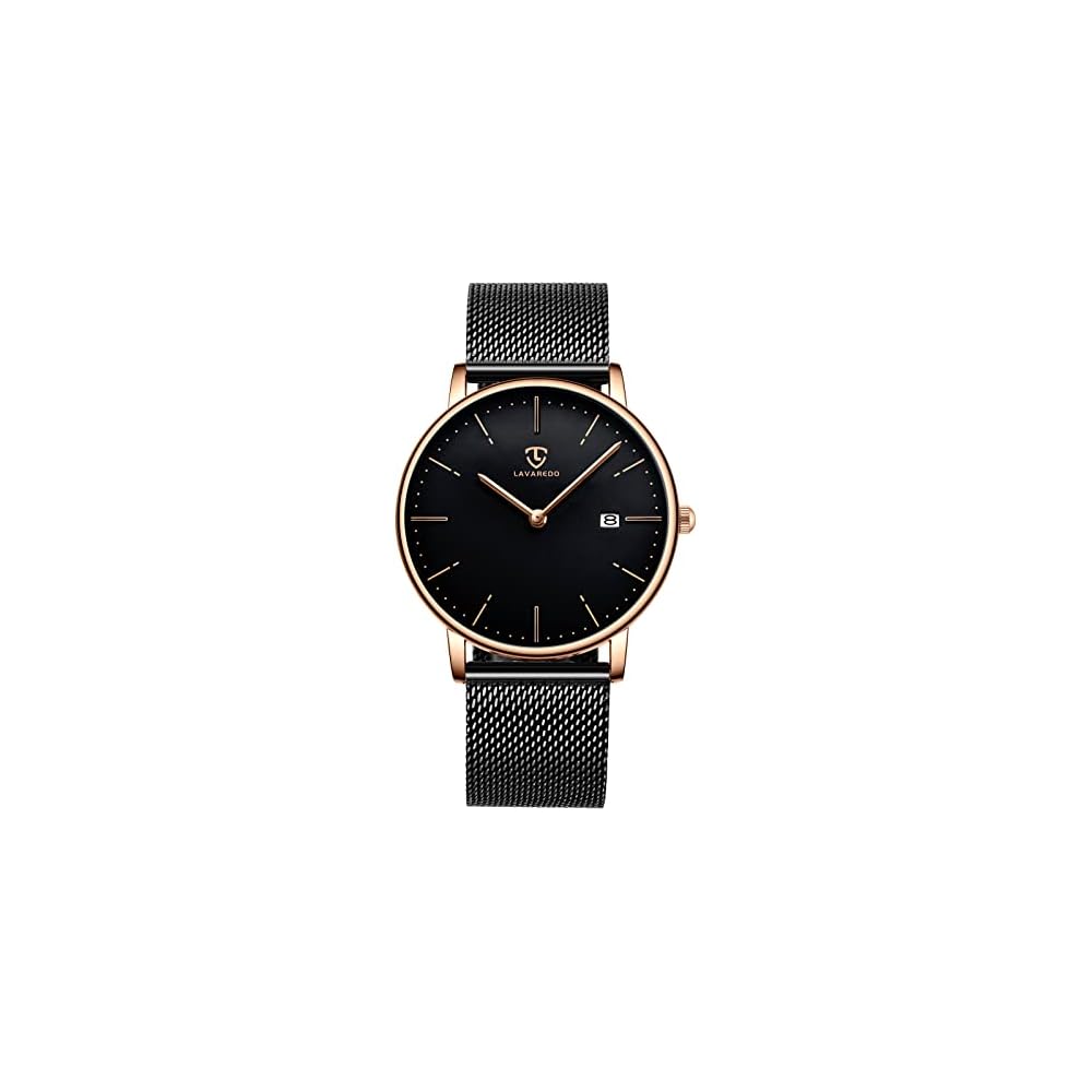 Ben Nevis Men s Casual Analog Watch Black Mesh Band Waterproof Slim Date Display Quartz