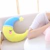 Plush Pillow Soft Cute Fully Stuffed Cozy Touch Sleeping Accompany Cartoon Doll Sofa Ornament Creative Cartoon Moon Doll Throw Pillow