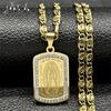 Catholic Our Lady of Guadalupe Necklace for Women Men Stainless Steel Gold/Silver Color Virgin Mary Male Chain Jewelry