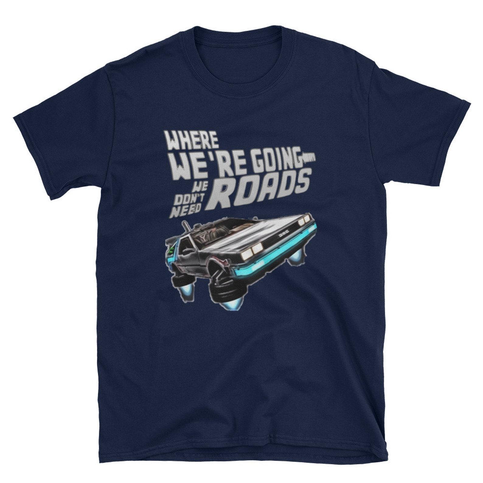 Flying Delorean Back to the future T-Shirt S