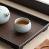 Ru Kiln Tianqing Teacup Household Luohan Ceramic Master Cup Single Cup Tea Set Tea Opening Can Raise a Tea Bowl