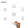 7 Pcs Yellow Blue Gear Wheel Metal Dice Hollow Metal Polyhedral Dice Set Suitable for Role-Playing RPG  Board Game Card Game