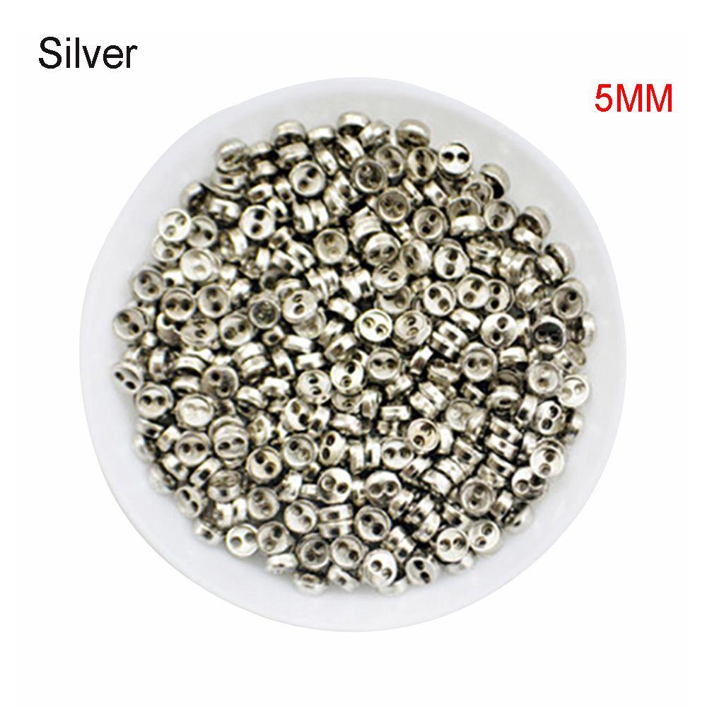 50pcs  3/4/5/6mm Handmade  Dollhoues Miniature Accessories DIY  Clothes Pullip Clothing Sewing  Mini Metal Buttons  blythe