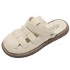 Light commuting white retro non-slip bag head thick-soled slippers for women's summer wear 2025 new height-enhancing cool slippers