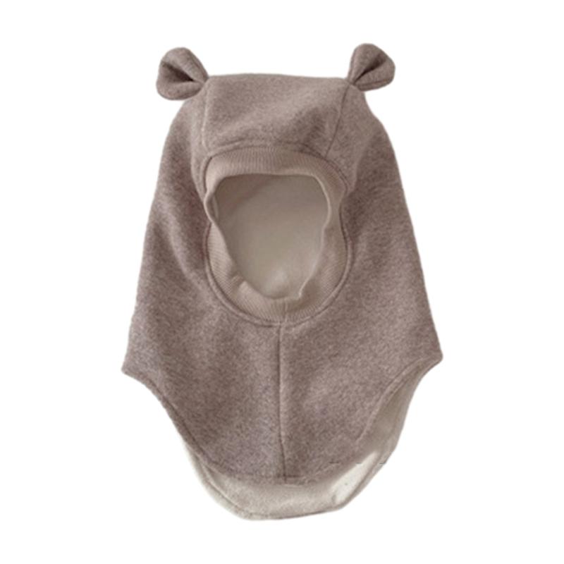 Autumn Winter Baby Hooded Hat Girls Boys Head Protections Beanies Cap Integrated Ear Protections Hat Warm Bonnet Cap