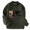 Little Elephant Hamm Boys' Fleece Lined Mock Neck Sweatshirt