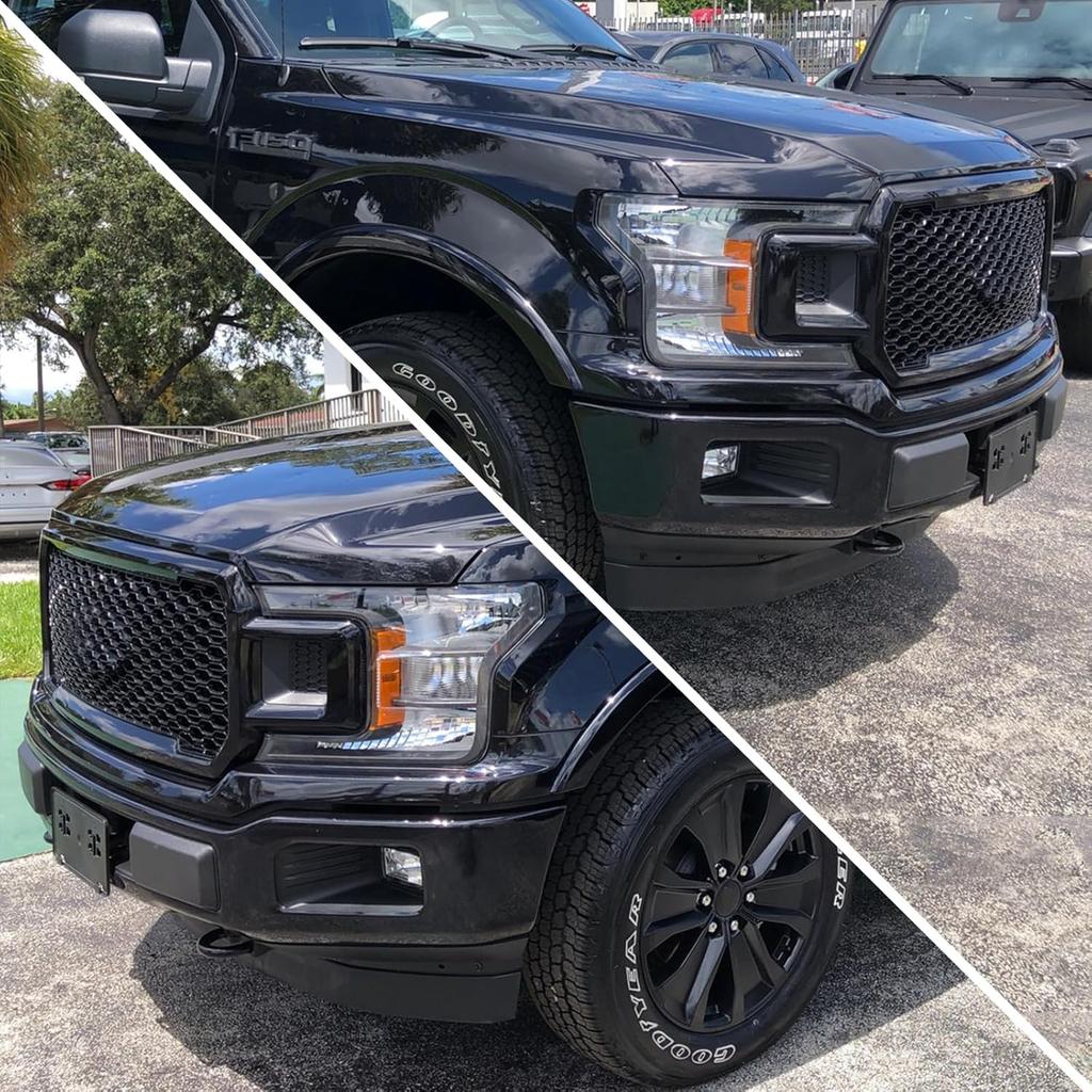 Fäste för registreringsskyltshållare för främre stötfångare Kompatibel med 2018 2019 2020 Ford F150 Ersätt #JL3Z-17A385-BA