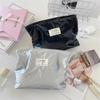 Girly Shiny Cosmetic Bag Large Capacity Travel Portable Women  Clutch Zipper Pouch Handbag Makeup Toiletries Storage Bags