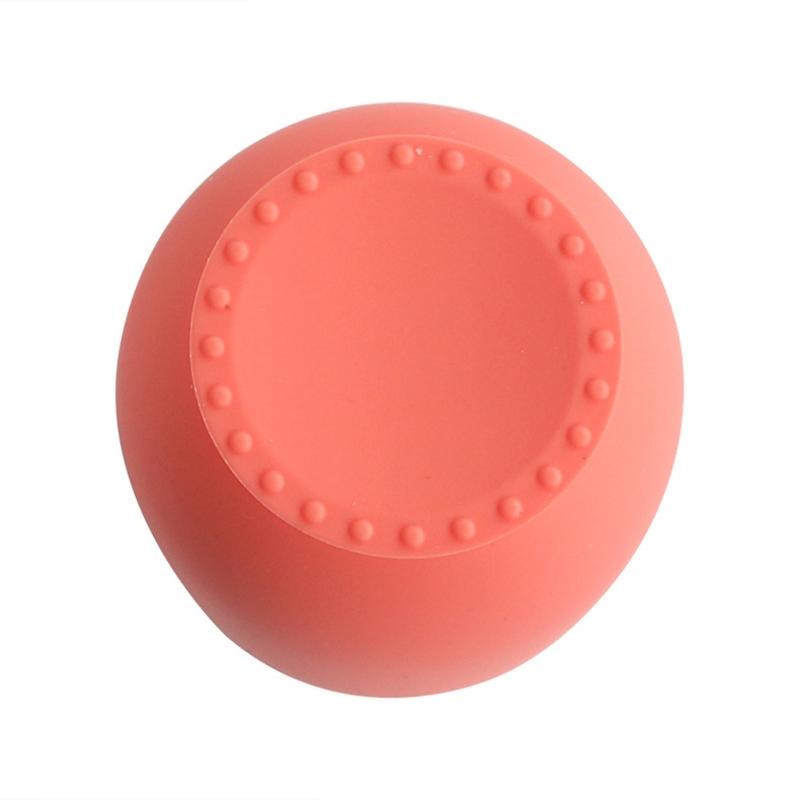 Portable Pure Color Baby Snack Cup Anti Scalding Food Grade Silicone Water Cup Learning to Drink Cup for Children