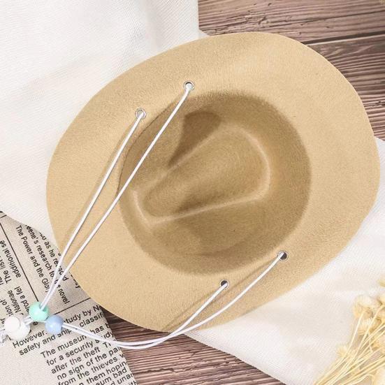 Klobúk pre domácich miláčikov v štýle westernového kovboja Pokrývka hlavy pre domácich miláčikov zdobená hviezdou Pôsobivý doplnok ku kostýmu so psom a mačkou pre Cosplay fotografií