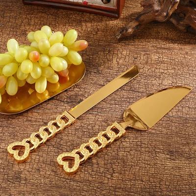 2pcs Luxury Love Pizza Spatula Set High-quality Western Restaurant Desktop Decoration Exquisite Texture.