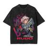 Gachiakuta Washed Tshirt Anime Lover Couples Plus Size Unisex Personality Clothes Year Round Clothing High Quality Hot Product