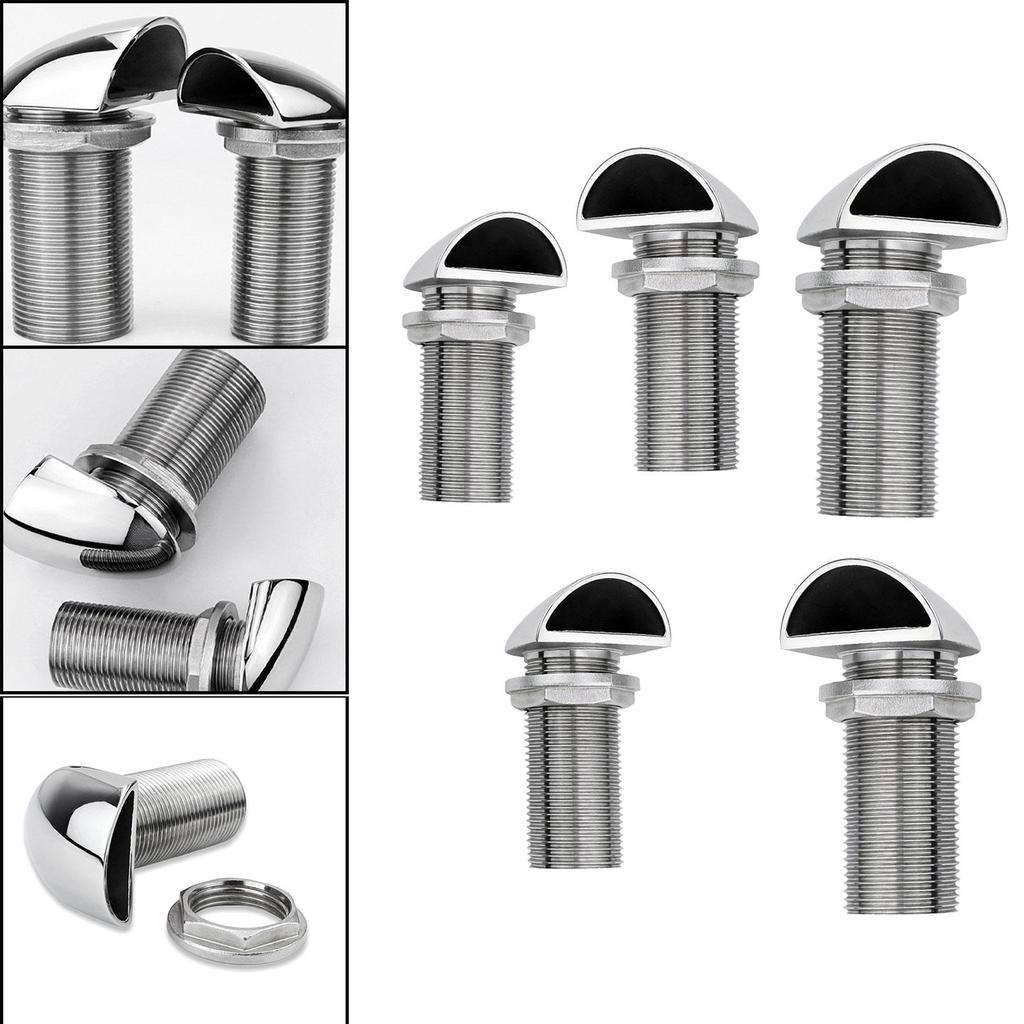 Thru-hull Valves Rsv 316 Stainless Steel Marine Spare Parts Boat Drain Outlet Durable Straight Boats Ships Thru-hull Connection