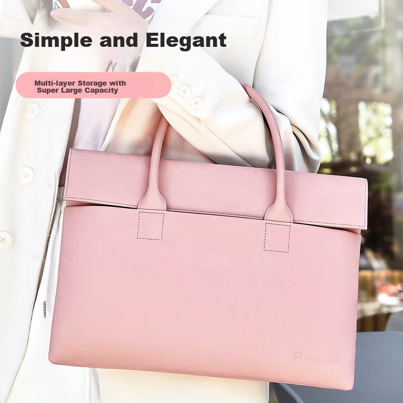 BRINCH Laptop Bag for Women, 14/15 Inch Handheld Commuter Business Laptop Bag, Suitable for Apple And Huawei Laptops