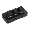 Mini 3-Tasten-Steuertastatur mit USB-Kabel Benutzerdefinierte Drehknopf-Tastatur Programmierung Makro-Tastenfeld