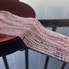 5 String, Natural Spinel Beads, 2mm, 3mm, Fashion Pink Gems Beads for Jewelry Making DIY Necklace Bracelet Anklet Accessories, Unisex Crafts 38cm