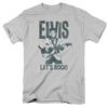 26 Elvis Presley Let's Rock T-Shirt Herren Lizenziert The King T-Shirt Silber Unisex T-Shirt