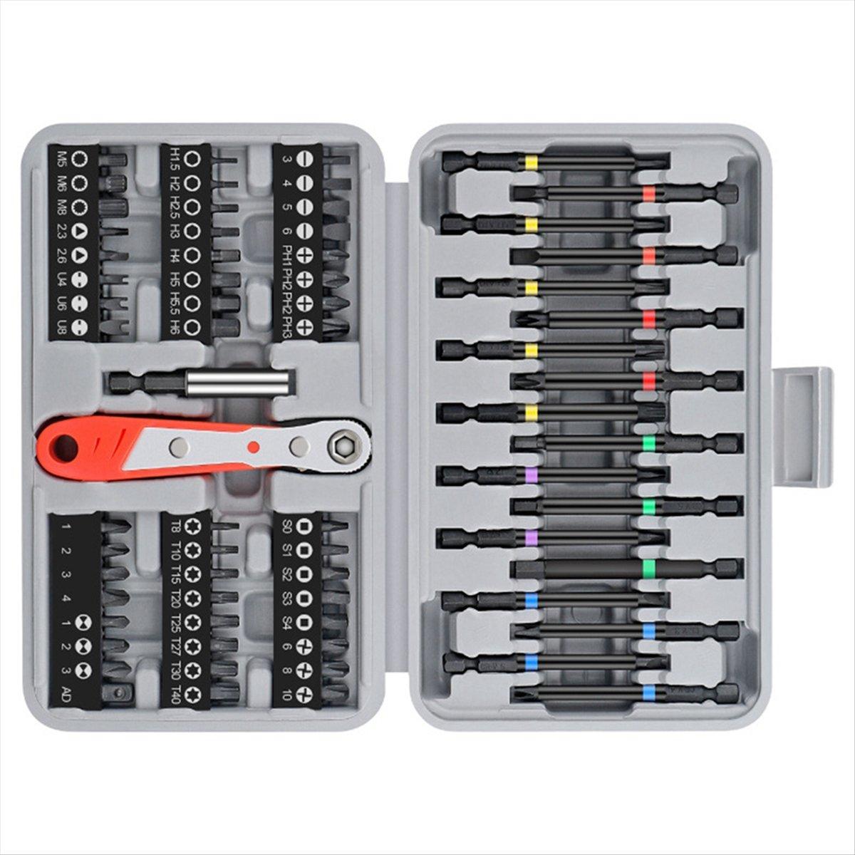 

2025+ 68Pcs Ratchet Screwdriver Bit Combination Set with 36 Teeth Mini Ratchet Handle Suitable for Home and Auto Repair. China Mainland