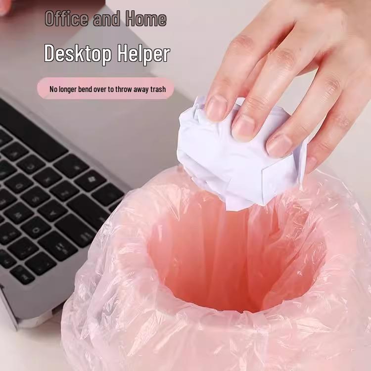 Compact Cat Poop & Office Trash Bags - Disposable, Thickened, Mini Plastic Bags for Home, Car, or Desk Use