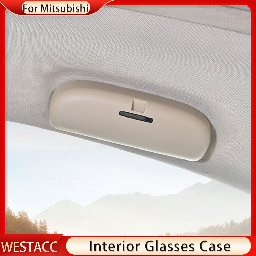 Auto Sonnenbrille Halter Brille Fall Lagerung Box für Mitsubishi ASX Pajero Sport Outlander Lancer-ex Eclipse Kreuz