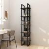 Day and Night - Day and Night Bookshelf 5 Levels Gray Pine Wood 40x30x175 Cm